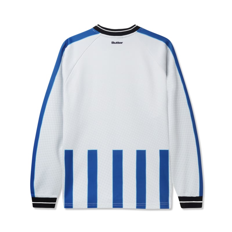 Butter Goods Corrosive LS Jersey サッカーシャツ BUTTER GOODS CORROSIVE LS JERSEY WHITE | CANOLA