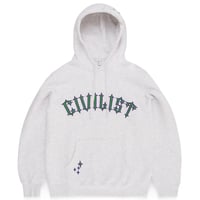 CIVILIST SPIKED HOOD LIGHT HEATHER GREY