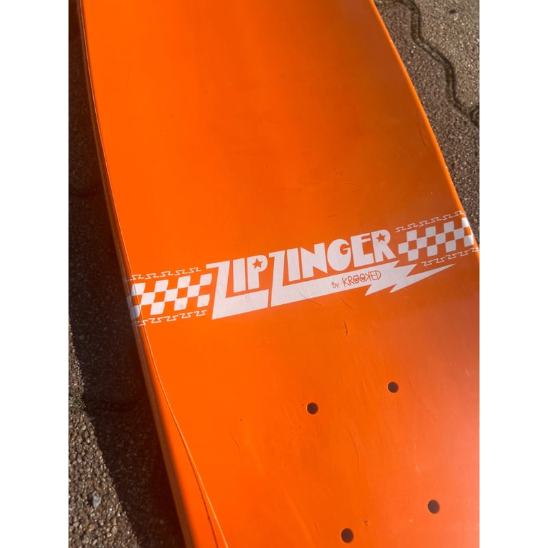 【コーラル】デッキ KROOKED ZIP ZINGER ORANGE 7.75 | CANOLA SKATESHOP
