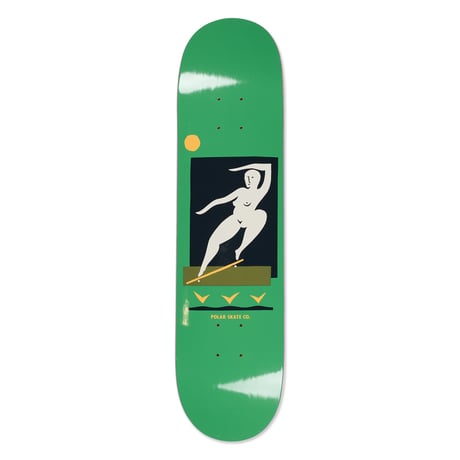 POLAR SKATE CO. TEAM BS SMITH GREEN DECK 7.875
