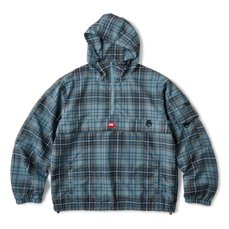FTC UTILITY ANORAK JACKET GREEN PLAID