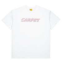 CARPET COMPANY MISPRINT RHINESTONE TEE WHITE