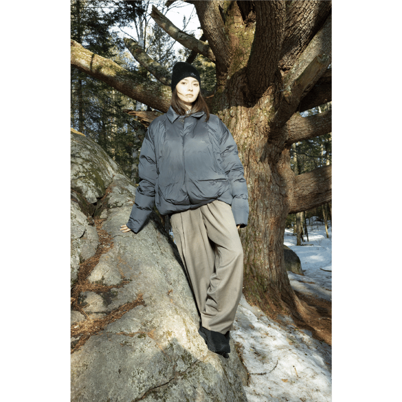 DIME PLEATED PUFFER CHARCOAL | CANOLA SKATESHOP