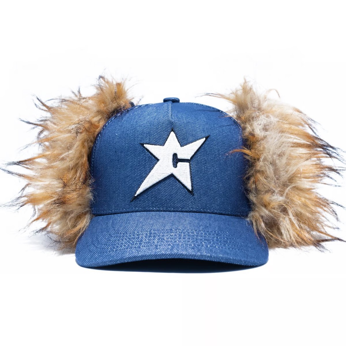 CARPET COMPANY C-STAR FUR HAT DARK DENIM | CANO