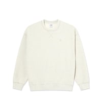 POLAR SKATE.CO FRANKIE CREWNECK IVORY GREY MELANGE
