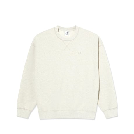 POLAR SKATE.CO FRANKIE CREWNECK IVORY GREY MELANGE