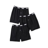 FTC BOXER TRUNKS 3PACK BLACK