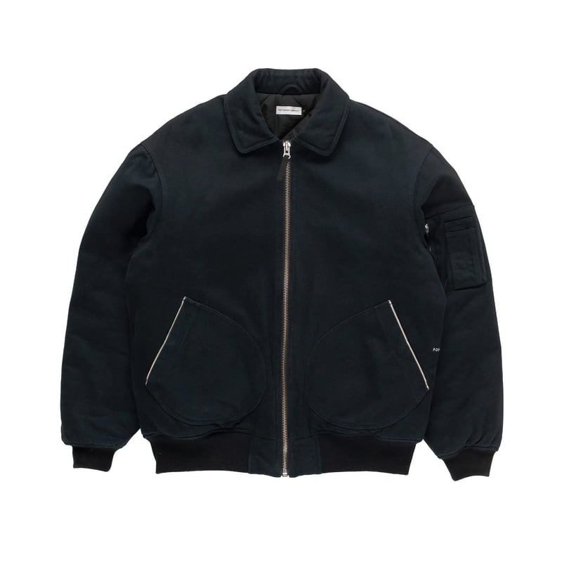 POP TRADING COMPANY FLIGHT JACKET BLACK | CANOL