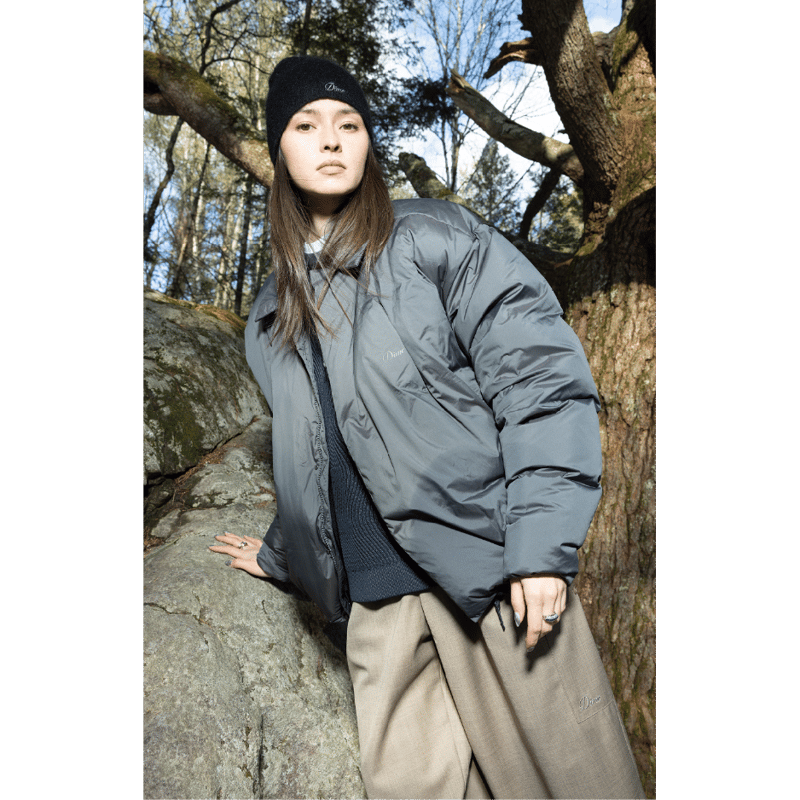 DIME PLEATED PUFFER CHARCOAL | CANOLA SKATESHOP