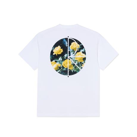 POLAR SKATE.CO FILL LOGO TEE | MÄRTAS ROSES - WHITE