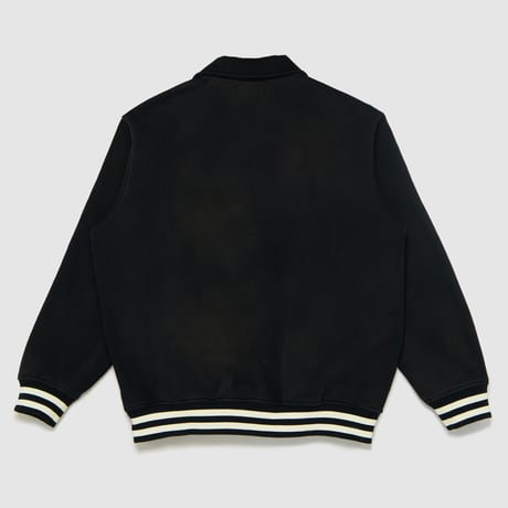 VICTORIA HANDDRAWN GOTHIC HALF ZIP SWEATSHIRT BLACK