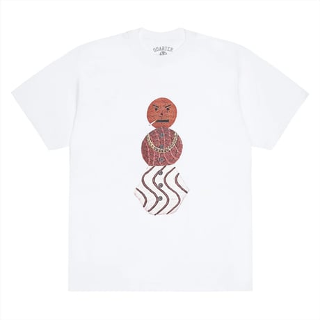 QUARTER SNACKS BIG SNACKMAN TEE  WHITE
