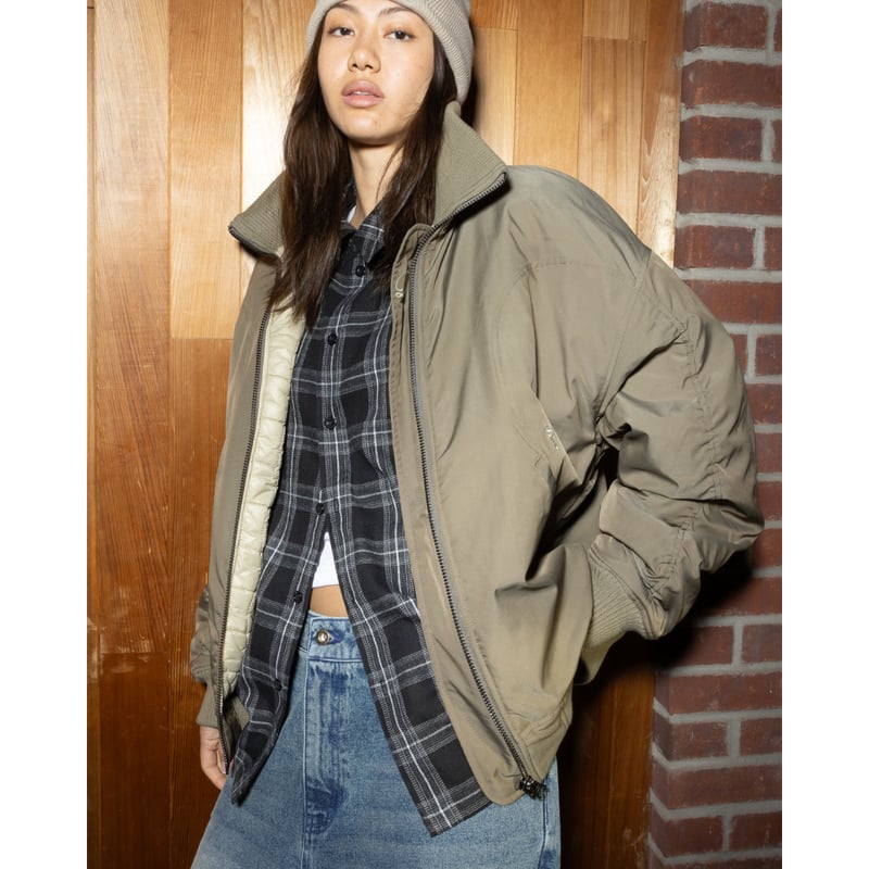 Dime スタッズ　ウールボンバージャケット Dime スタッズ ウールボンバージャケット DIME studded wool bomber