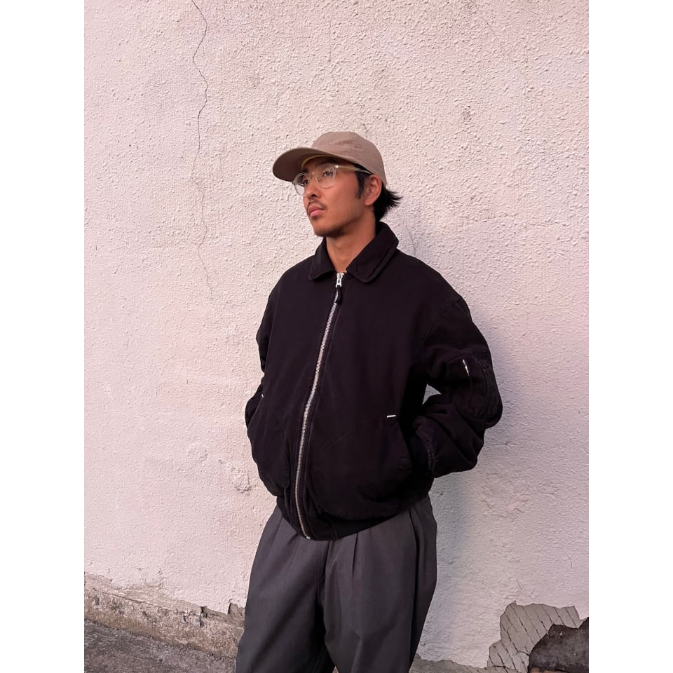 POP TRADING COMPANY FLIGHT JACKET BLACK | CANOL