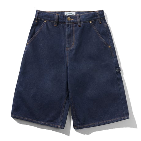 CASH ONLY POINT DENIM SHORTS RAW DENIM
