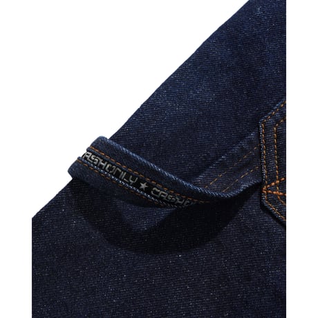CASH ONLY POINT DENIM SHORTS RAW DENIM