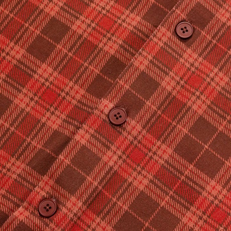 CARPET COMPANY PLAID CANVAS BUTTON UP BROWN