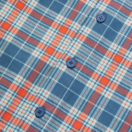 CARPET COMPANY PLAID CANVAS BUTTON UP BLUE