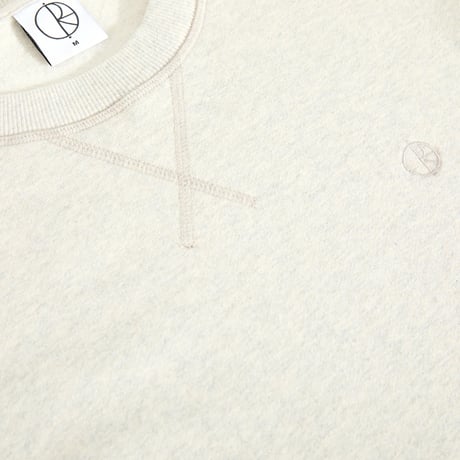 POLAR SKATE.CO FRANKIE CREWNECK IVORY GREY MELANGE