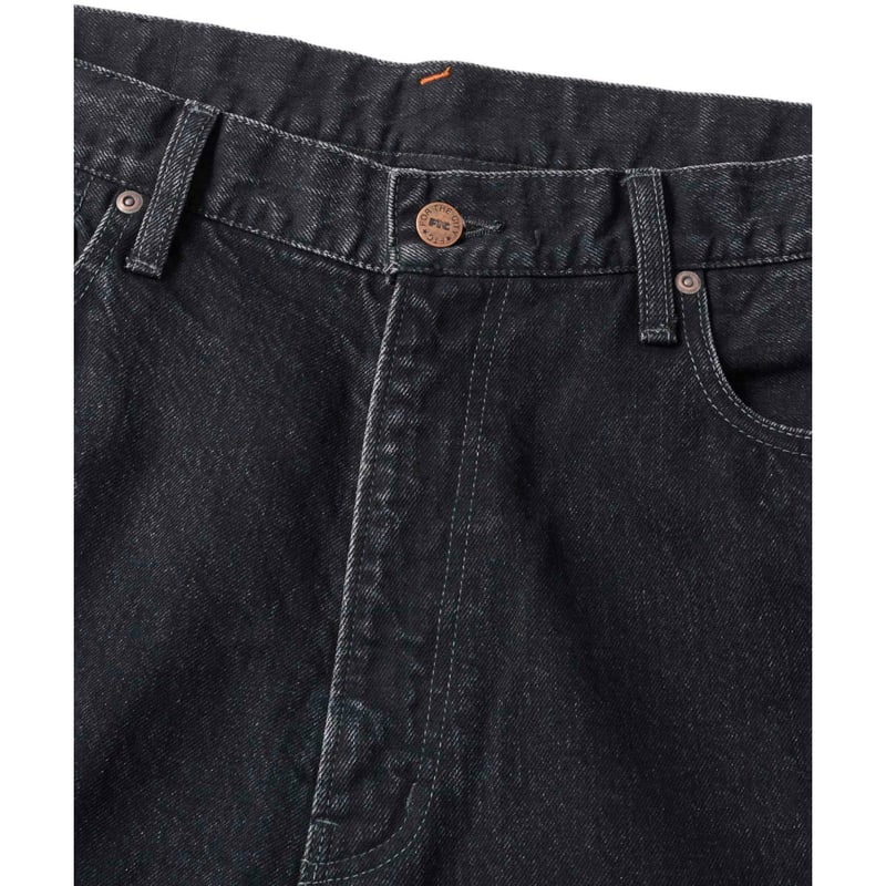 FTC EMB DENIM PANT BLACK | CANOLA SKATESHOP
