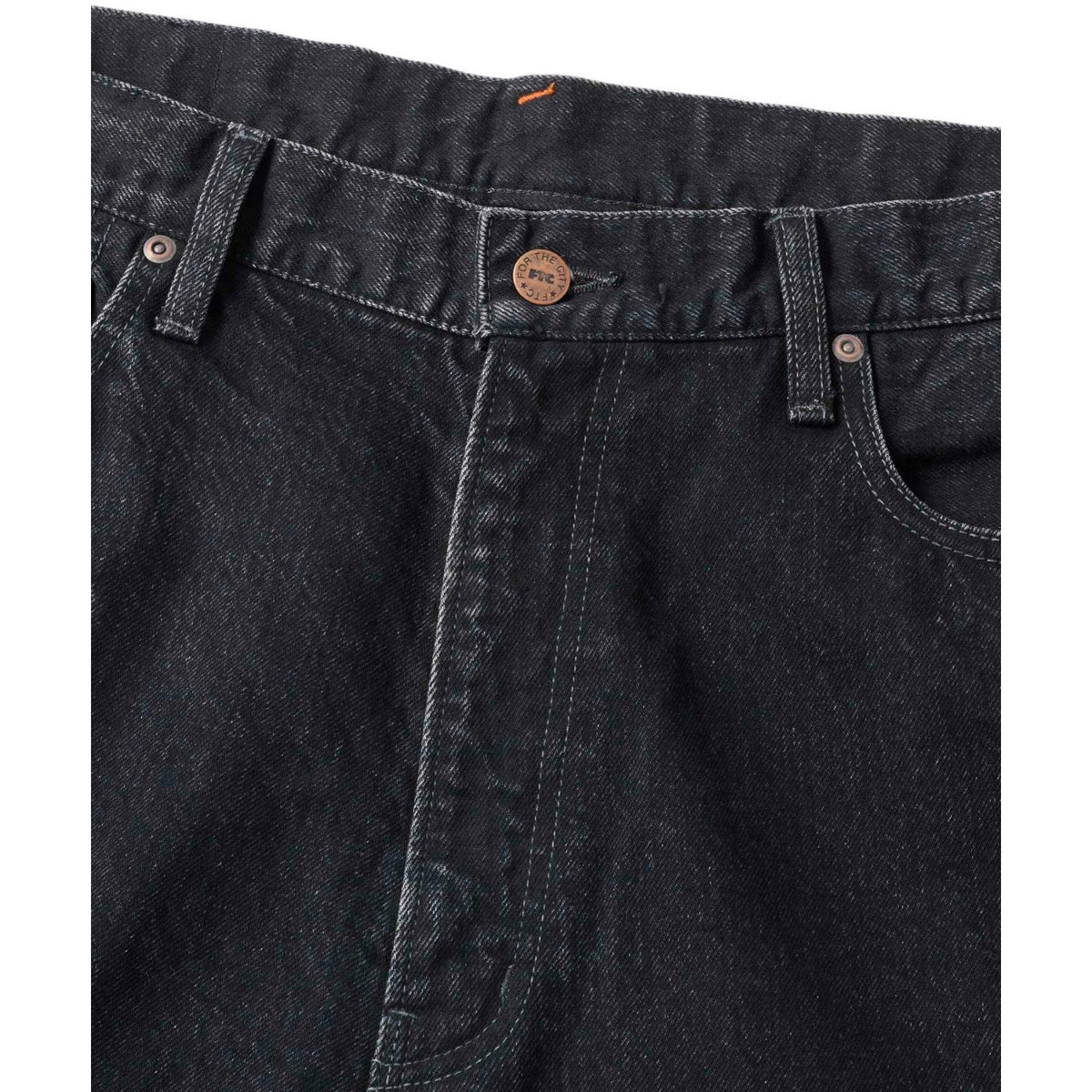FTC EMB DENIM PANT BLACK | CANOLA SKATESHOP