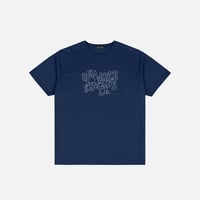 DIME × QUARTERSNACKS JUMBLE TEE NAVY