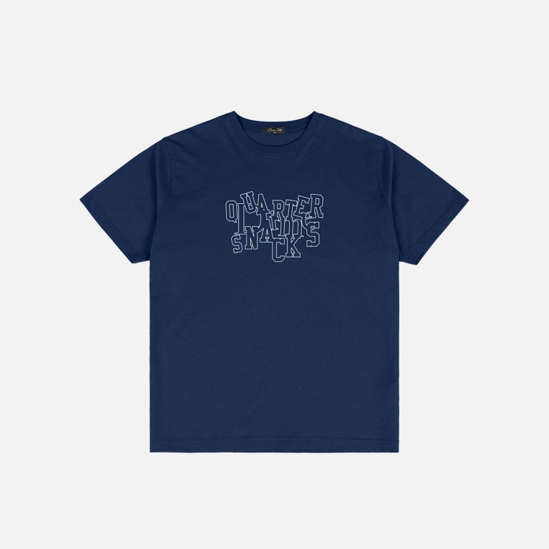 DIME × QUARTERSNACKS JUMBLE TEE NAVY | CANOLA S