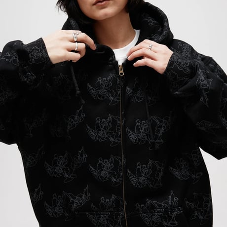 PASS~PORT TRUMPETS ZIP HOOD BLACK