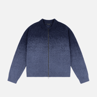 DIME MOHAIR DOUBLE ZIP KNIT MIDNIGHT BLUE