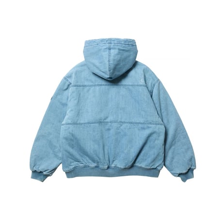 EVISEN EYE FIRE DENIM PUFF JACKET