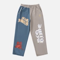 DIME GLO DIME SWEATPANTS GREY/STORM BLUE