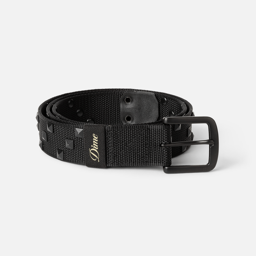 Dime スタッズ付き ブラックベルト DIME STUDDED BELT BLACK | CANOLA SKATESHOP