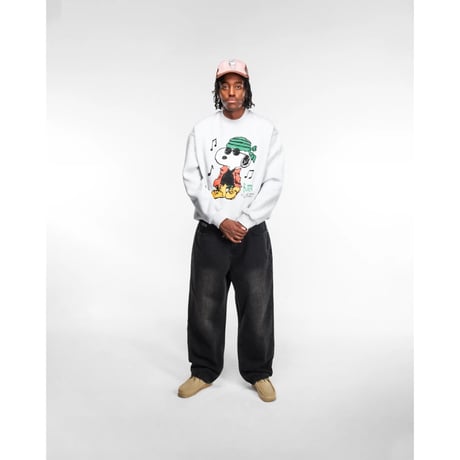 BUTTER GOODS MUSIC CREWNECK ASH