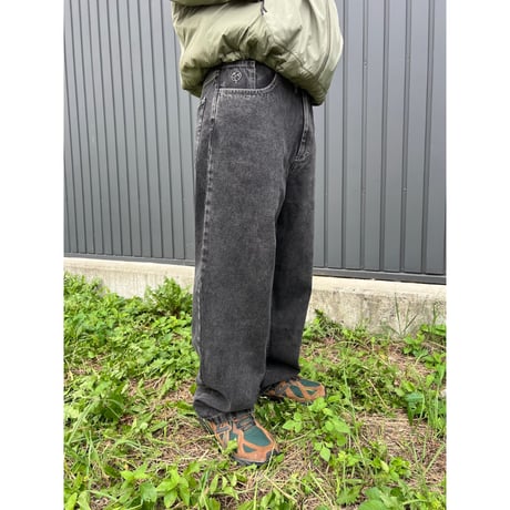 POLAR SKATE.CO BIG BOY PANTS SILVER BLACK