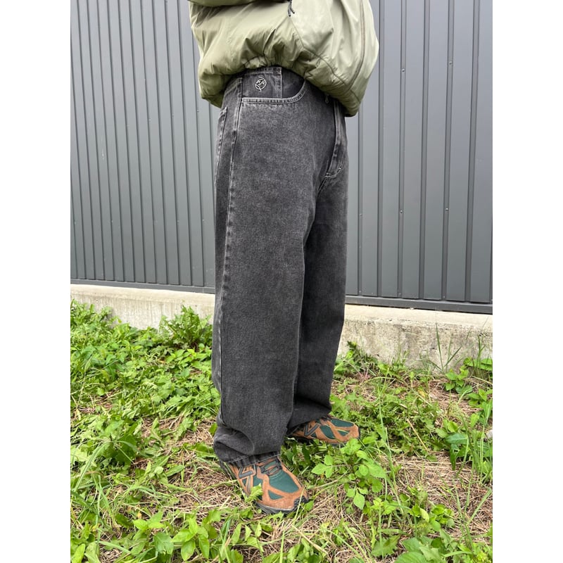 POLAR SKATE.CO BIG BOY PANTS SILVER BLACK | CAN