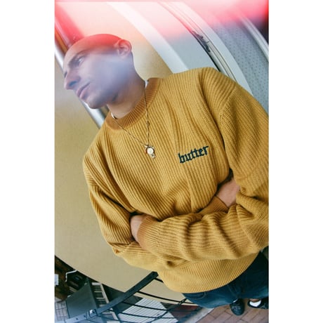 BUTTER GOODS FADE KNIT SWEATER SUNBURST