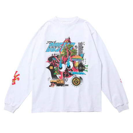 EVISEN BASTARD L/S TEE WHITE