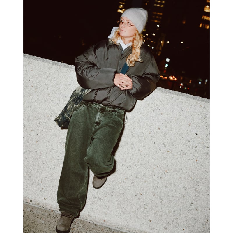 DIME PLEATED PUFFER CHARCOAL | CANOLA SKATESHOP