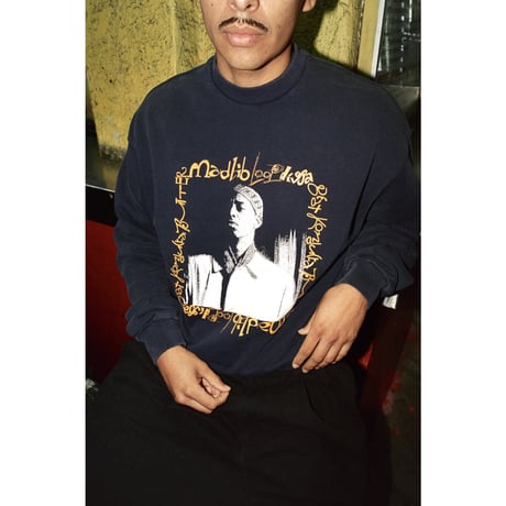 BUTTER GOODS LOOP DIGGA CREWNECK WASHED NAVY