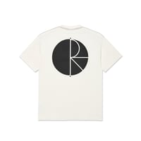 POLAR SKATE CO. CONTRAST TEE | FILL LOGO - IVORY/BLACK