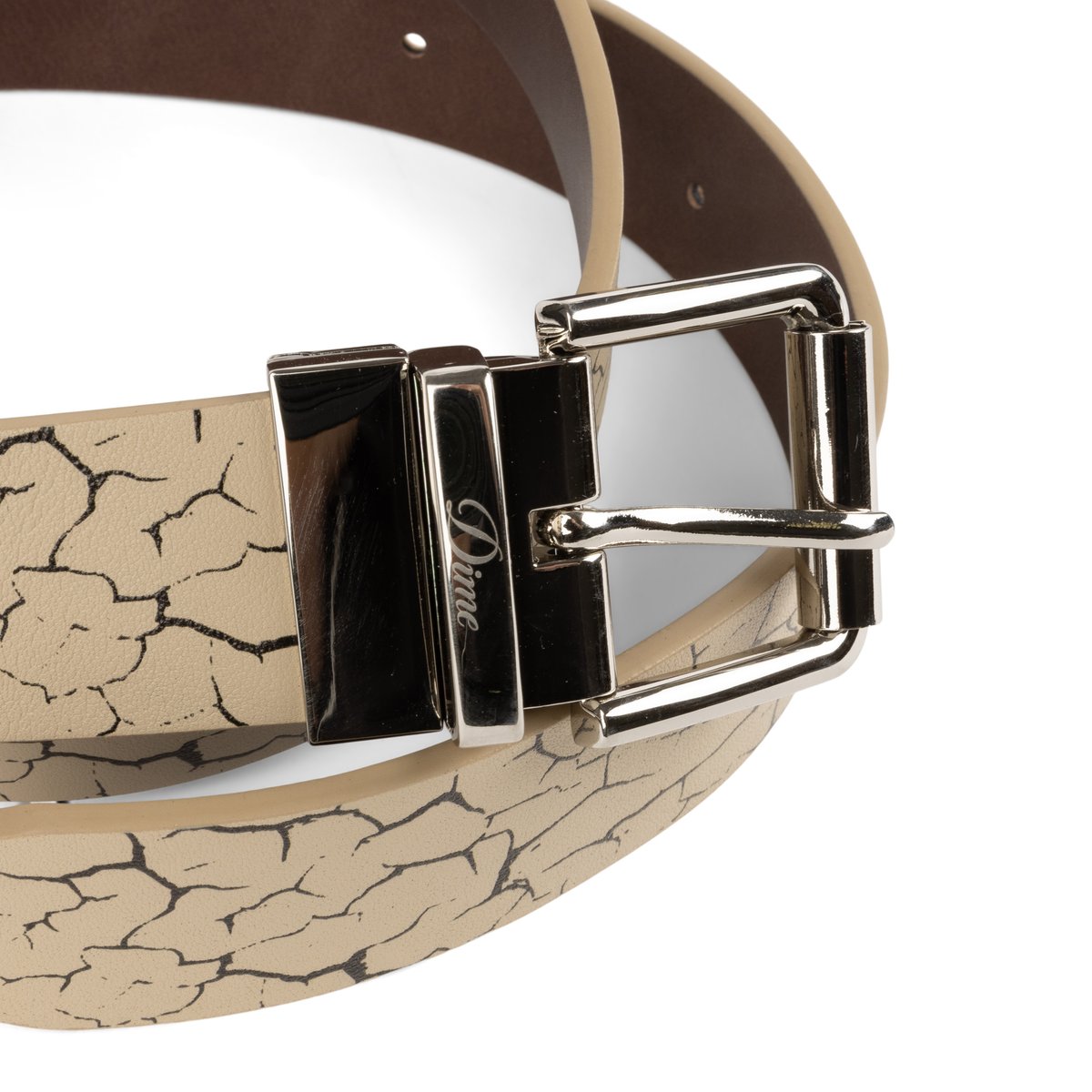 DIME REVERSIBLE LEATHER BELT BLACK&BEIGE | CANO