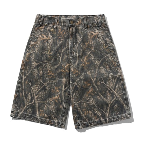 BUTTER GOODS WORK SHORTS FOREST CAMO