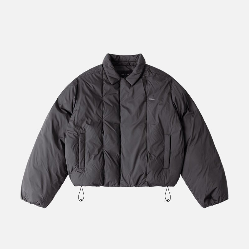 DIME PLEATED PUFFER CHARCOAL | CANOLA SKATESHOP