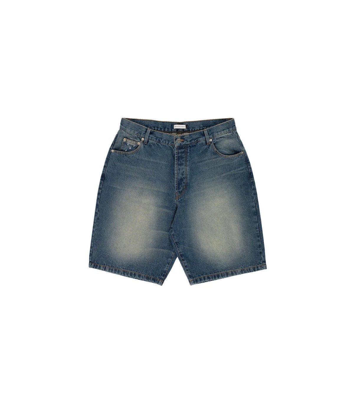 POP TRADING COMPANY LONGER DRS SHORTS WASHED DE