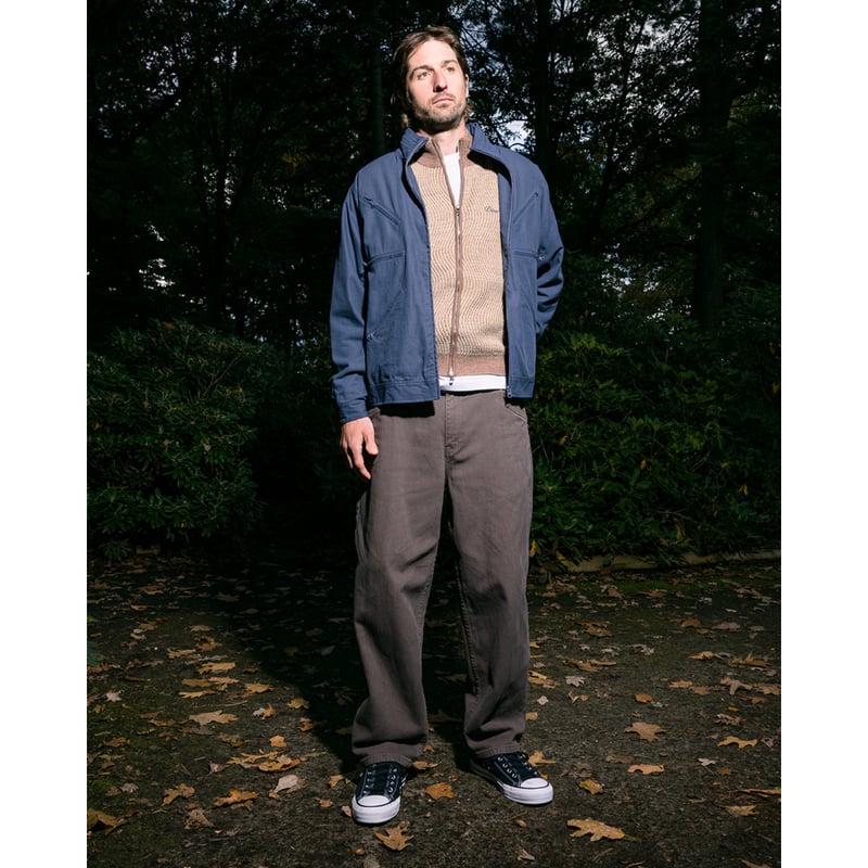 DIME ZIP JACKET NAVY | CANOLA SKATESHOP