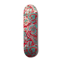 EVISEN PAISLEY RED TURQUOISE DECK 8.0