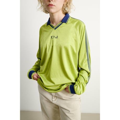 POLAR SKATE.CO DAVIE LS SHIRT  PERIDOT/DARK BLUE