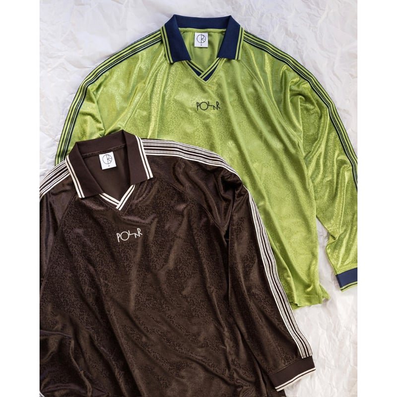 POLAR SKATE.CO DAVIE LS SHIRT CHOCOLATE/IVORY