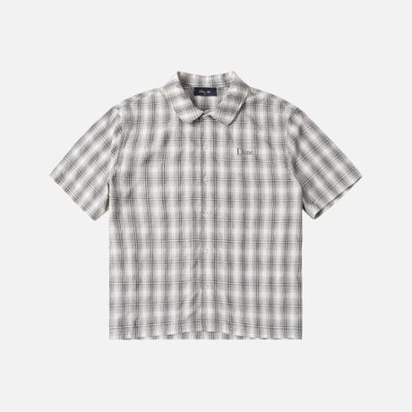 DIME PLAID BUTTON UP SHIRT GREY
