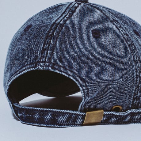 FUCKING AWESOME THREE SPIRAL WASHED DENIM 6-PANEL HAT BLUE DENIM
